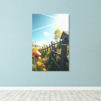 Betoverde Cottagecore Mushroom Forest Art Print |
