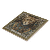Betoverde Cougar Spirit  altaarstuk Tegeltje (Zijkant)
