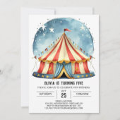 Betoverde Custom Magic Circus Verjaardag Kaart (Voorkant)