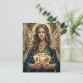Betoverde Deck Muse Briefkaart (Staand voorkant)