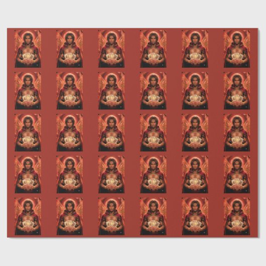 Betoverde Deck Muse Man in het Rood Cadeaupapier (Vlak)