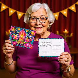 Betoverde Diwali tuinen Briefkaart