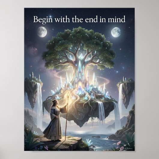 Betoverde Doelboom Fantasieposter Poster (Voorkant)