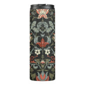 Betoverde donkere bloemvogels thermosbeker (Achterkant)