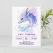 Betoverde Dragon's Verjaardag Dreamland Kaart (Staand voorkant)