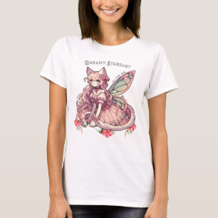 Betoverde dromerige Stardust-A kat Fairycore Fanta T-shirt