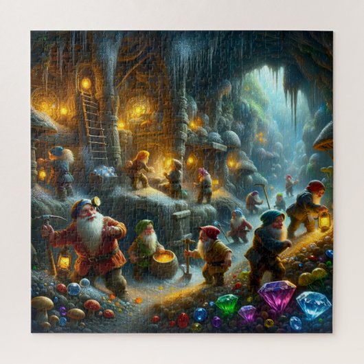 Betoverde Dwergenedelsteenmijn Legpuzzel (Verticaal)