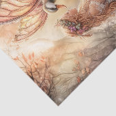Betoverde Eend Fee Meisje Decoupage Tissuepapier (Detail)