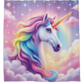 Betoverde Eenhoorn Douchegordijn (Voorkant)