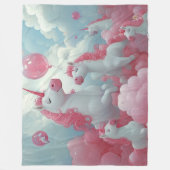 Betoverde eenhoorn Dreamscape Fleece Deken (Voorkant)