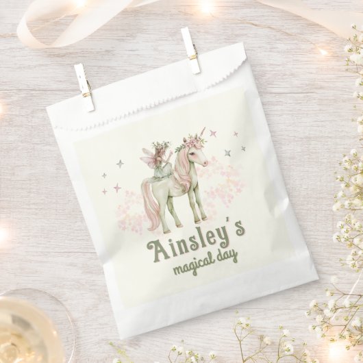 Betoverde Eenhoorn en Sprookjesachtige Gepersonali Bedankzakje (Geknipt)
