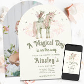 Betoverde Eenhoorn en Sprookjesachtige Gepersonali Kaart