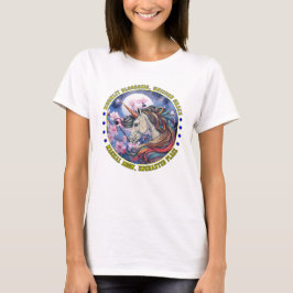 Betoverde eenhoorn met kersenbloesem Classic T-S T-shirt