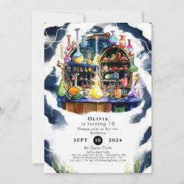 Betoverde eenvoudige chemie wetenschapper verjaard kaart