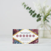 Betoverde Elegance Jewel-Toned Bloemen Informatiekaartje (Staand voorkant)