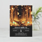 Betoverde Elegante Woodland Digitale Verjaardag Kaart (Staand voorkant)