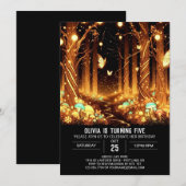 Betoverde Elegante Woodland Digitale Verjaardag Kaart (Voorkant / Achterkant)