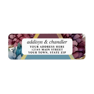 Betoverde Elegantie Jewel-Toned Bloemen Huwelijk Etiket