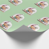 Betoverde Elf | Kerst Noordpool  Cadeaupapier (Hoek)