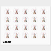 Betoverde Elf | Kerst Noordpool Ronde Sticker (Vel)