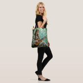 Betoverde Elfenmeisje dat een Ukulele Speelt Tote Bag (Op model)