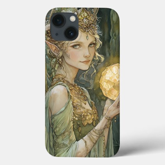 Betoverde Emerald Fairy Crystal Ball Fantasy Art Case-Mate iPhone Case (Achterkant)
