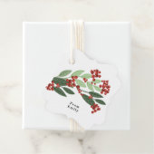 Betoverde Evergreen Elegance Kerstmis Bedankjes Labels (In situ)