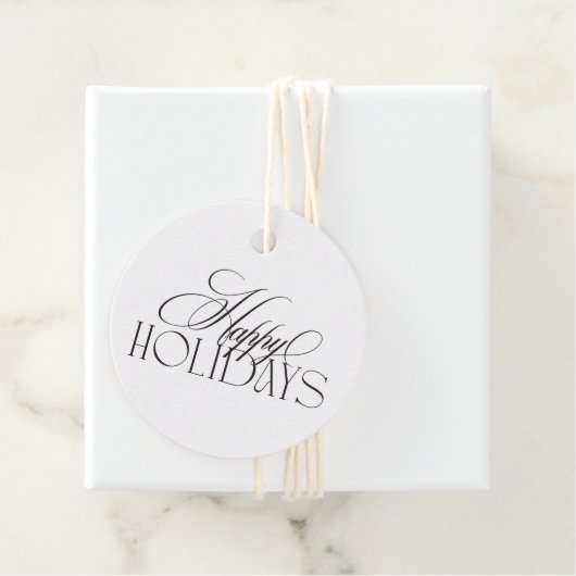 Betoverde Evergreen Elegance Kerstmis Bedankjes Labels (In situ)