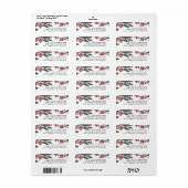 Betoverde Evergreen Elegance Kerstmis Etiket (Full Sheet)
