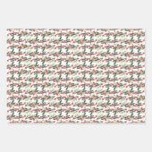 Betoverde Evergreen Elegance Kerstmis Inpakpapier Vel (Voorkant 3)