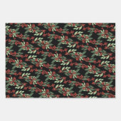 Betoverde Evergreen Elegance Kerstmis Inpakpapier Vel (Voorkant 2)