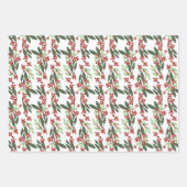 Betoverde Evergreen Elegance Kerstmis Inpakpapier Vel (Voorkant)