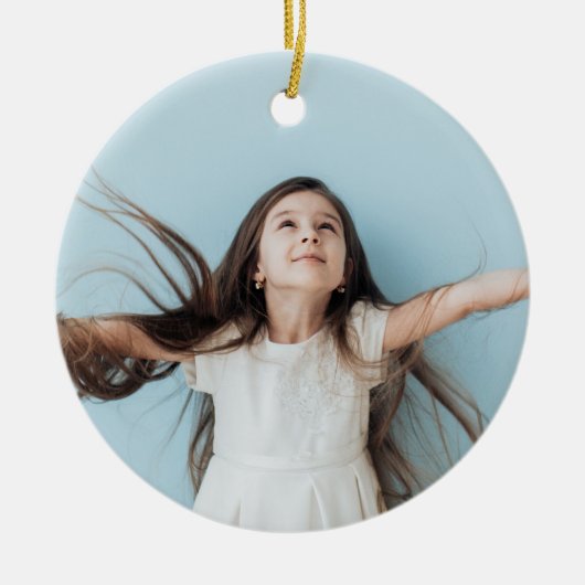 Betoverde Evergreen Elegance Kerstmis Keramisch Ornament (Voorkant)