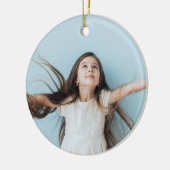 Betoverde Evergreen Elegance Kerstmis Keramisch Ornament (Links)