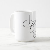 Betoverde Evergreen Elegance Kerstmis Koffiemok (Voorkant links)