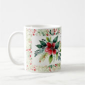 Betoverde Evergreen Elegance Kerstmis Koffiemok (Links)