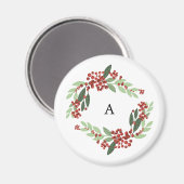 Betoverde Evergreen Elegance Kerstmis Magneet (Voorkant / Achterkant)