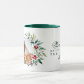 Betoverde Evergreen Elegance Kerstmis Mok (Midden)