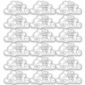 Betoverde Evergreen Elegance Kerstmis Sticker (Voorkant)