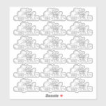 Betoverde Evergreen Elegance Kerstmis Sticker<br><div class="desc">Betoverde Evergreen Elegance Christmas __________________________ ***Dit ontwerp maakt deel uit van een collectie*** 🌿 het introduceren van "Betoverde Evergreen Elegance: Een Botanische Kerstvakantie" collectie! Omarm de magie van het seizoen met mijn prachtige scala aan moderne en elegante vakantiegeneugten, geïnspireerd door de tijdloze schoonheid van natuur. Verspreid vreugde, deel liefde en...</div>