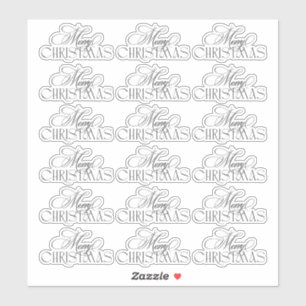 Betoverde Evergreen Elegance Kerstmis Sticker