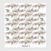 Betoverde Evergreen Elegance Kerstmis Sticker (Vel)