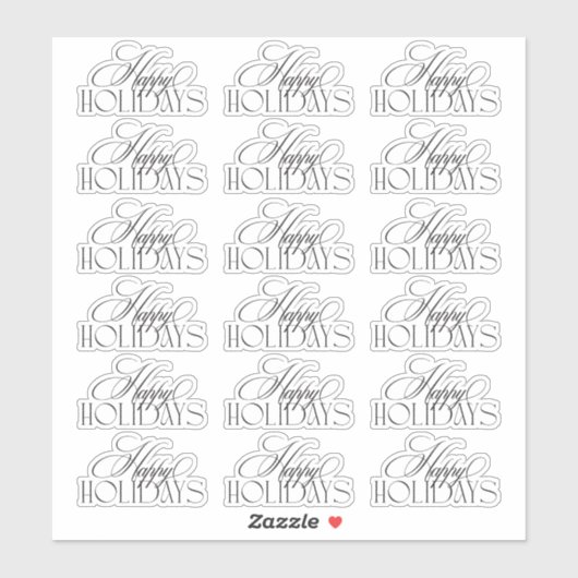 Betoverde Evergreen Elegance Kerstmis Sticker (Vel)
