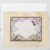Betoverde Faerie Fairy Princess Lavendel Vintage Briefhoofd (Voorkant / Achterkant)