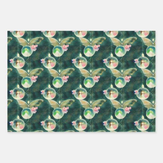 Betoverde Fairy Forest Wrapping Paper Flat Set (Voorkant 3)