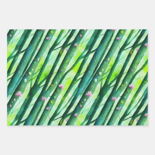 Betoverde Fairy Forest Wrapping Paper Flat Set (Voorkant)