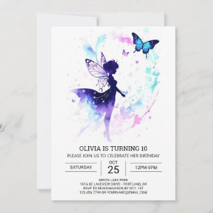 Betoverde Fairy Garden Verjaardagsviering Kaart