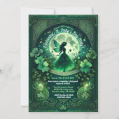 Betoverde Fairy Irish St. Patrick's Day Party Kaart (Voorkant)