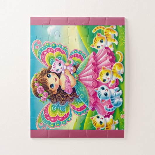 BETOVERDE "FAIRY & KITTENS" PUZZEL LEGPUZZEL (Verticaal)