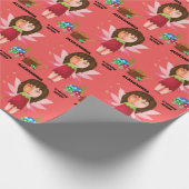 Betoverde Fairy Magic Pixie Nieuw Leuk Kinder Cade Cadeaupapier (Hoek)